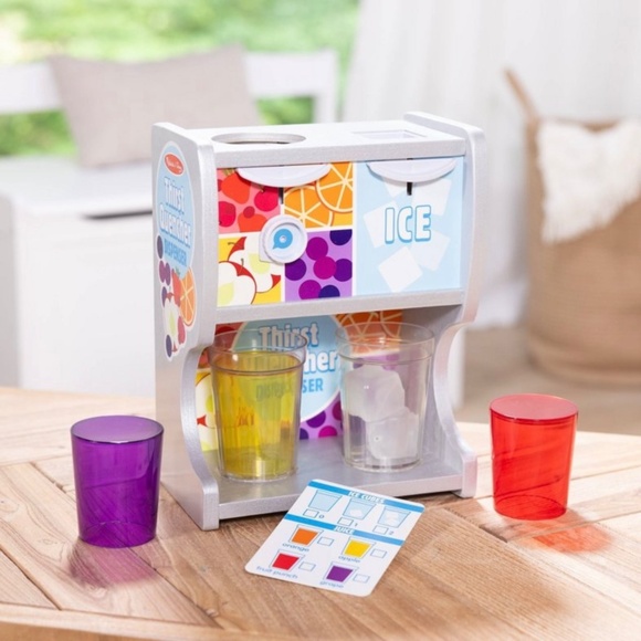 Melissa & Doug Thirst Quencher Wooden Drink Dispenser Pretend Play Set - Picture 3 of 12